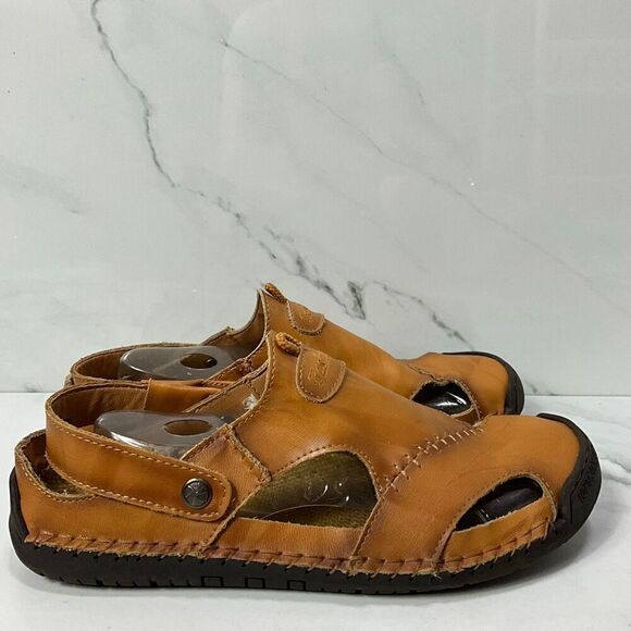 HSY Fashion 100% Caoutchouc Leather Closed Toe Sandals main image 7